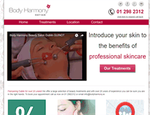 Tablet Screenshot of bodyharmony.ie